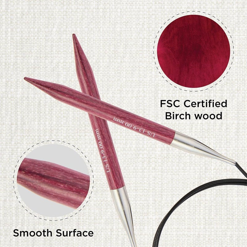 Knit Pro Dreamz Fixed Circular Needles 32" (80cm) | US Size 13 (9mm) - Image 2